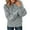 Grey, variant on Women's Sweaters Winter Clothes for Women Crewneck Knit Sweater Casual Loose Fit Solid Color Pullover Top With Jacquard Pattern