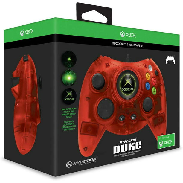 Incesante radiador En contra Hyperkin M01668-RD Duke Wired Controller for Xbox One/ Windows 10 PC (Red  Limited Edition) - Walmart.com