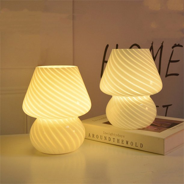Mushroom LampOrange Danish Lamp Mushroom Table Lamp