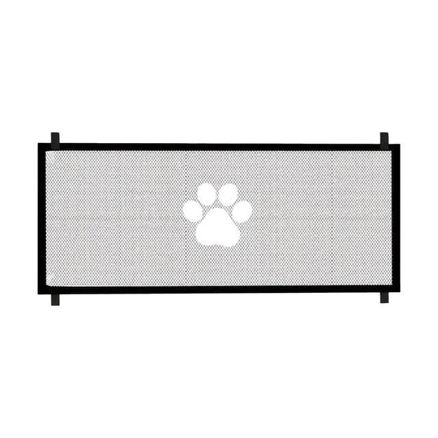 Valla plegable portátil para perros, barrera de protección sin perforaciones para el hogar.