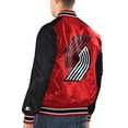 thumbnail image 2 of Men's Starter Red/Black Portland Trail Blazers Renegade Satin Full-Snap Varsity Jacket, 2 of 2