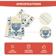 thumbnail image 4 of Touchbetter Happy Hanukkah Menorah Table Runner, Seasonal Chanukah Kitchen Dining Table Decoration for Outdoor Home Party 13x72 Inch, 4 of 5