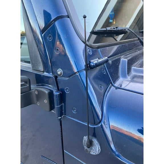 12" inch Black Stainless Antenna Mast for JEEP WRANGLER 1987-2006 TJ 1987-1997-2006