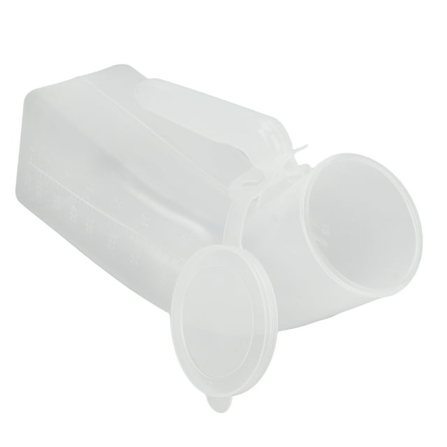 Pee Bottle, Male Urine Bottle Plastic Firm With Removable Cover For Car For Travel For Patient