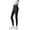 Black, variant on Miqool Girls Athletic Leggings Kids Teens High Waisted Dance Workout Running Yoga Pants Ankle Length Tights for 3-16 Years