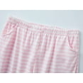 thumbnail image 4 of Beezizac Girls Stripe Pajamas Long Sleeve & Pants Teens PJ Set Pyjamas Big Kid Size 12 Pink, 4 of 7