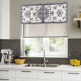 thumbnail image 4 of Retro Boho Curtain Valances for Windows, Kitchen Valance Window Treatments Panel 2 Pack, Aztec Tribe Ethnic Abstract Neutral Aesthetic Rod Pocket Short Curtains for Bathroom Bedroom 60 x 18 Inch, 4 of 8