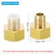 thumbnail image 2 of Adaptador de conector de flare Uxcell SAE 45 grados de latón, accesorio de tubo de flare 3/4 pulgadas hembra flare x 1/2 pulgadas macho flare 1 pcs, 2 of 7