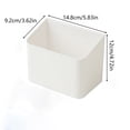 thumbnail image 3 of Wall-Mounted Storage Organizer No Drill Wall Caddy - Plastic Hanging Box for Kitchen Utensils, Bathroom Toiletries, Office Supplies - 5.83x4.72x3.62in, 3 of 7