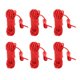 thumbnail image 1 of Cuerda reflectante de tienda Guyline de 4mm con tensores de cuerda de 2 ojos, cordón ligero de paquetes para senderismo - Rojo Sunnimix Cuerda de tienda reflectante, 1 of 8