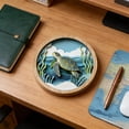 thumbnail image 5 of AURIGATE Layered Coastal Wood Wall Art, Underwater Scene Round Tabletop & Hanging Decor, Beach Bathroom Living Room Decor, 5 of 6