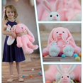 thumbnail image 2 of Momia de peluche con forma de conejito MaoGolan con 2 conejitos bebés, 2 of 8