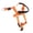 Orange, variant on BOKYAN Dog Muzzle Anti Biting Barking Chewing Breathable Nylon Pet Mouth Cover Adjustable Strap Head Collar Harness Outdoor Walking Training, Red, Size XL (Approx 5.51 inches / 14.0 cm)