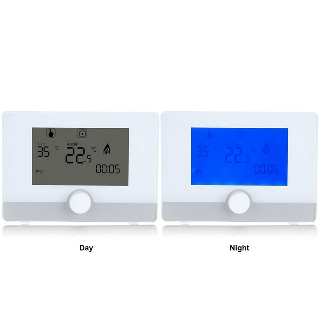Programmable Thermostat Temperature Termostato Caldaia Hermann Saunier Duval , Controller For Wall Hung Boiler Heating System Black
