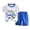 Blue, variant on Kids Summer Short Sleeve T-Shirt & Shorts Set, Casual Two-Piece Outfit for Toddlers,Blue,73
