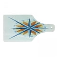 thumbnail image 1 of Compass Cutting Board, Watercolor Directions North South East West Windrose Pathfinding Work of Art, Tempered Glass Cutting and Serving Board, Wine Bottle Shape, Burnt Sienna Blue, by Ambesonne, 1 of 1