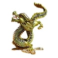 thumbnail image 2 of Estatuilla de dragón de aleación, Mini estatuilla de dragón, , artesanía, escultura de Animal, estatua de dragón para estante, chimenea, Verde, 2 of 8
