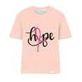 thumbnail image 4 of Njagoc3 Womens Soft Cotton Breast Cancer Awareness Shirt with Hope Bloom Design Pink Ribbon Crewneck Tee, 4 of 6