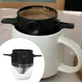 thumbnail image 4 of Filtro de café portátil plegable Macarena Verter sobre cafetería acero inoxidable negro, 4 of 8