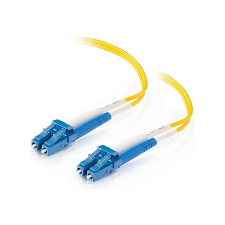 C2G 15m LC-LC 9/125 Duplex Single Mode OS2 Fiber Cable - Yellow - 50ft - Patch cable - LC single-mode (M) to LC single-mode (M) - 15 m - 15 m - fiber optic - duplex - 9 / 125 micron - OS2 - yellow