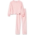thumbnail image 1 of Calvin Klein Ensemble de Pyjama en Molleton Super Doux pour Filles 2 Pcs, Tacheté, Très Grand, 1 of 2