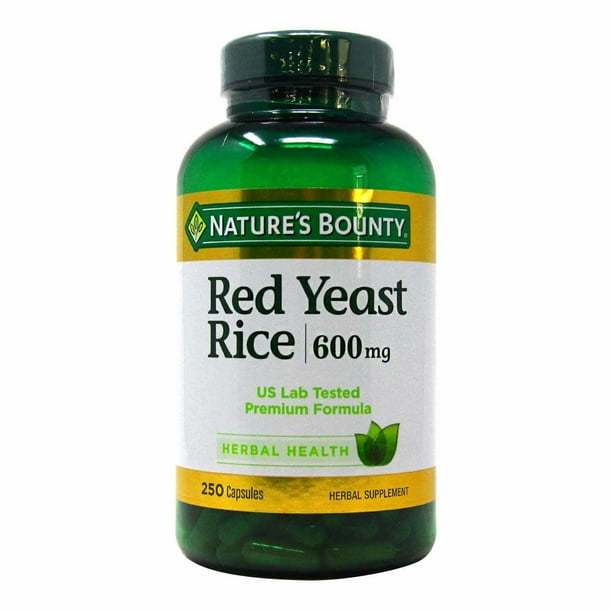 Natures Bounty Red Yeast Rice 600 Mg 250 Capsules