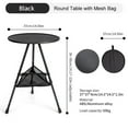 thumbnail image 5 of Outdoor Camping Round Table - Adjustable Folding (110LBS, Mesh Net, Tool-Free Setup for BBQ/Picnic), 5 of 10