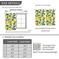 thumbnail image 6 of Lemon Kitchen Curtains 2 Panels Spring Country Farmhouse Rustic Nature Fruit Leaves Short Cafe Tier Curtains for Living Dining Room Decor Rod Pocket Window Drapes Treatment Decor 26x36 Inch, 6 of 6