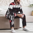 thumbnail image 7 of Sikiie Fierce Red Viper Graphic Art Mens Pajama Set, Soft Warm Long Sleeve Sleepwear, Cozy Button-Down Pjs for Men-XX-Large, 7 of 7