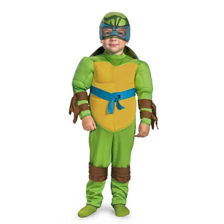 Teenage Mutant Ninja Turtles Leonardo Muscle Costume Toddler 2T ...