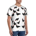 thumbnail image 2 of Qekee Funny Chicken Classic Fit T-Shirt Men's Shirt Men's Tight Short Sleeves for Exercise, Running, Mountaineering - Funny Chicken, 2 of 9