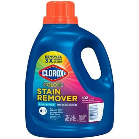 MaxStrength Clorx 2 Liquid Stain Remover & Color Booster (102 Loads, 112.75 oz.)