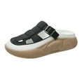 thumbnail image 2 of Sandalias Deslizantes para Mujer, Zapatillas Ligeras de Moda para Casas Suaves, Sandalias Impermeables con Tiras, Zapatillas Planas para Playa, Calles negro 37 Salvador Zapatillas de verano, 2 of 9