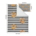 thumbnail image 5 of Paw Print Sonstripes Duvet Cover and Pillowcase Set for Single Bedding, Bedroom Accessories for Kids Teens, 5 of 5