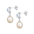 thumbnail image 3 of Elli by Julie & Grace Moonstone and Freshwater Pearl Earrings 925 Silver for Women, 3 of 6