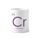 thumbnail image 1 of Química de metales de transición elementos periodo mesa cromo CR Cepillo de dientes titular de la pluma Mug de ceramica blanca taza 350ml, 1 of 2
