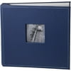 Leather Postbound Album with Window 12"x12"- Navy