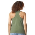 thumbnail image 4 of Gildan Women’s Softstyle CVC Racerback Tank Top Semi-Fitted Sleeveless Shirt for Women, Cactus S-2XL, 4 of 5