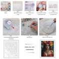 thumbnail image 3 of Paint by Numbers Kit for Adults, Colorful Floral Face Makeup Art Paint by Numbers, Easy Paint by Numbers Kit for Adults Beginner, DIY Adult Paint by Number Kits on Canvas, 12x16in Home Decor, 3 of 7