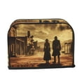 thumbnail image 6 of Toaster Covers 2 Slice, Industrial Style Western Cowboy Waterproof Bread Machine Cover Fits for Standard 2 Slice Toasters, Home Decor Toaster Protection with Hanging Rope, 6 of 7