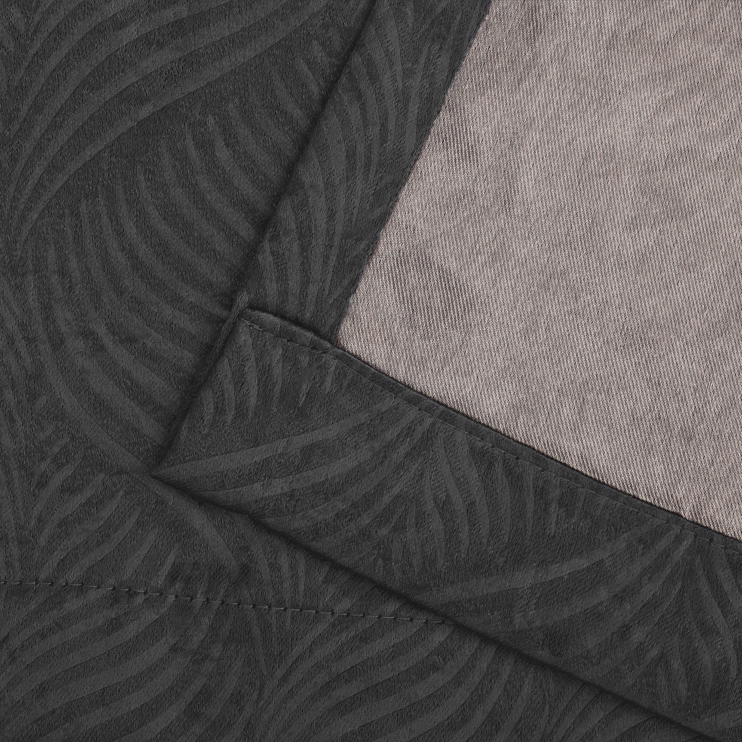 Superior Wave Blackout Grommet Curtains Panel Set, Gray, 52" x 108"