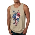 thumbnail image 2 of Camiseta sin mangas de cuello redondo para hombre, ropa de ocio, fitness, para el hogar, pijamas, camiseta con estampado de moda a color, blusa deportiva de poliéster para hombre, 2 of 5