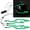Greenlight, variant on 4 in 1 Motorcycle Helmet Light Night Riding Signal Helmet EL Light 3 Mode Led Helmet Light Strip Decoration Accessories Kit-1PCS