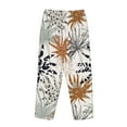 thumbnail image 5 of Goofa Tropical Leaves Printed Soft Pajama Pants for Women, Wide Leg Comfy Casual Lounge Yoga Pants-XX-Large, 5 of 9