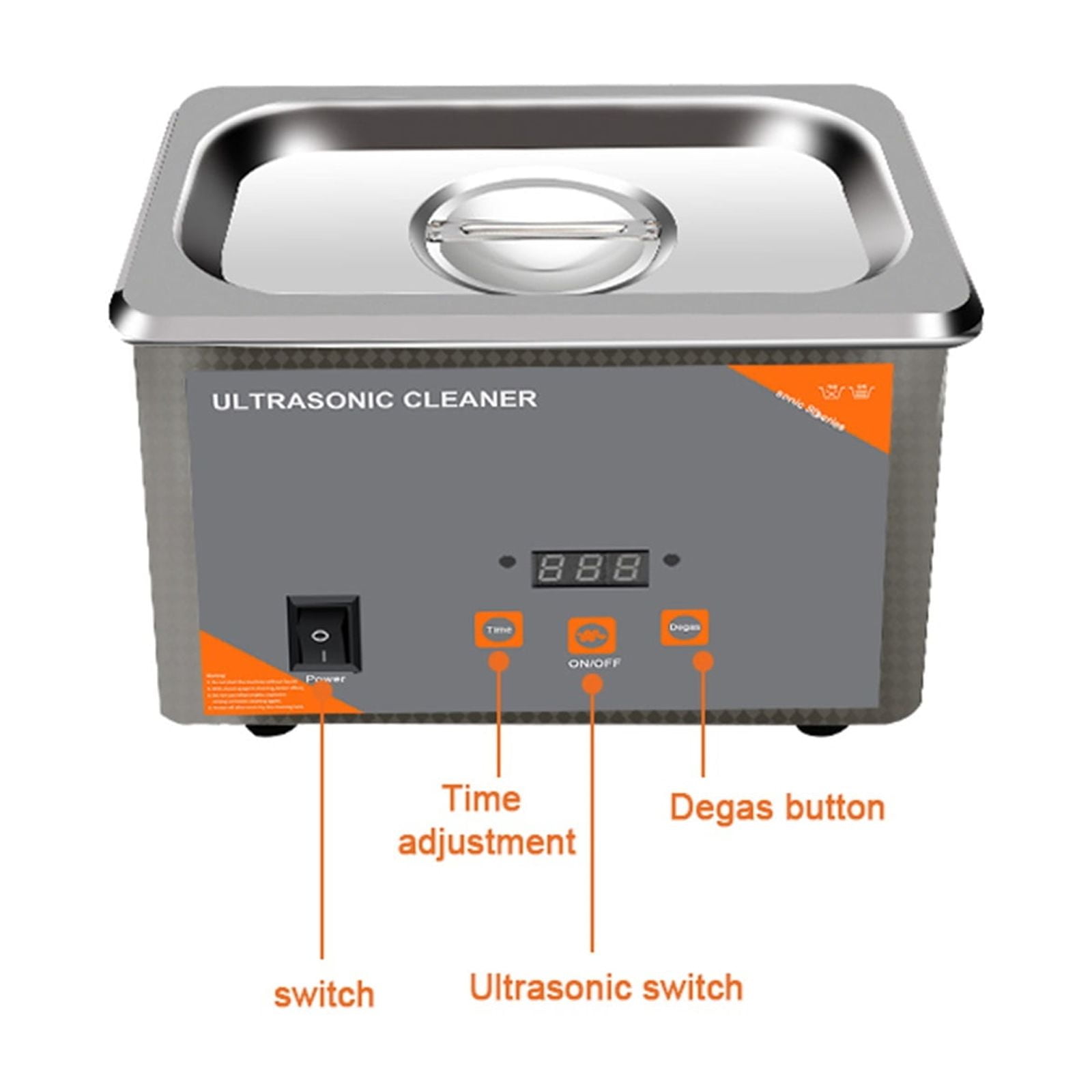 800ml Ultra Cleaner Digital Time 35W Washing Jewelry Necklace Glasses Watch Brush Ultrasound Washer Machine