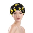 thumbnail image 2 of Cartoon Mechanical Cool Duck Shower Cap, Reusable Bath Hair Hat for all Hair Lengths Hair Cover with Elastic Band Double Waterproof Layers Bathing Hat, 2 of 5