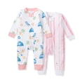 thumbnail image 1 of Traje de una pieza Burt's Bees Baby de algodón orgánico, paquete de 2 unidades, 1 of 5