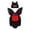 A33-Black, variant on Bat Baby Romper 3-Piece Winged Outfit with Hat Booties for Halloween, 6-12 Months