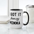 thumbnail image 4 of CafePress - I Got It From My Momma Large Mug - 15 oz Ceramic Large White Novelty Mug, 4 of 4