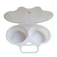 thumbnail image 5 of Cocedor de huevos para microondas | Máquina para hacer huevos escalfados de 2 tazas | Vaporera de plástico sin BPA | Huevos rápidos en 1 minuto | Apto para lavavajillas | Perfecto para desayunos y pr, 5 of 5